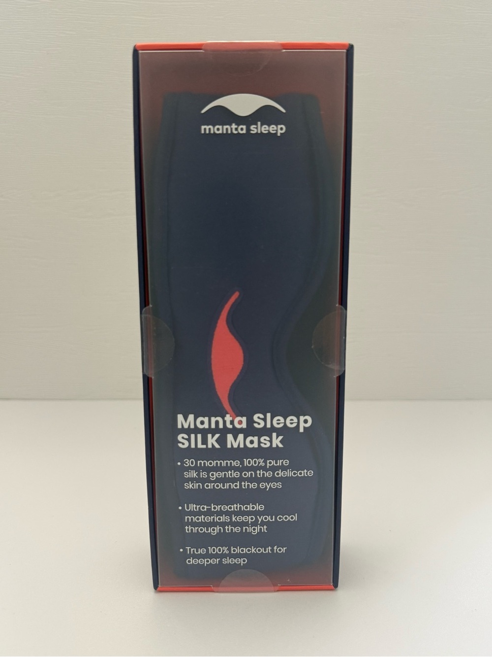 Manta Sleep SILK Mask 30 momme, 100% pure Silk, 100% blackout